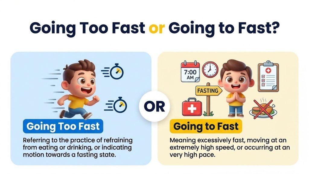Going Too Fast or Going to Fast?
