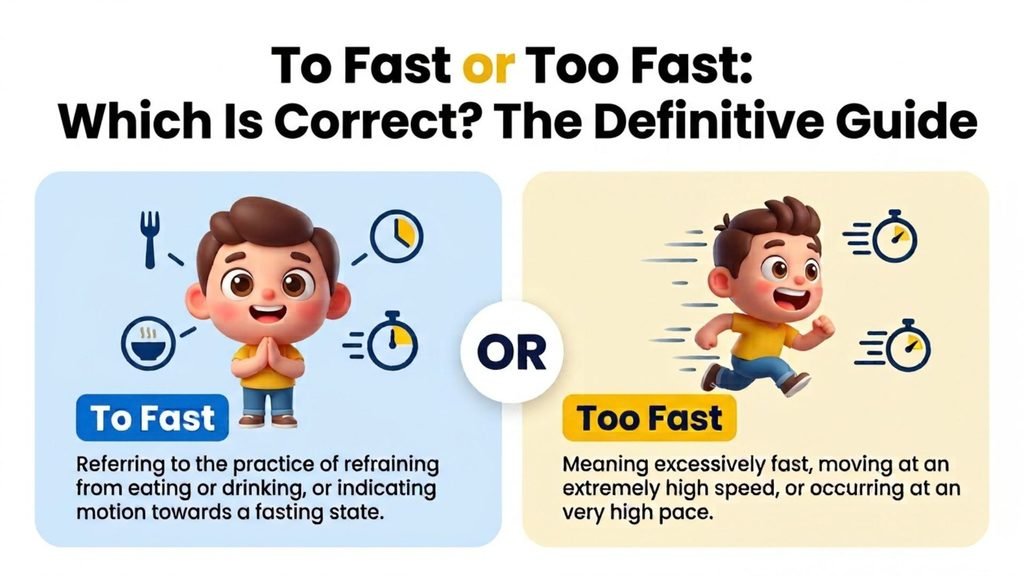 To Fast or Too Fast: Which Is Correct?