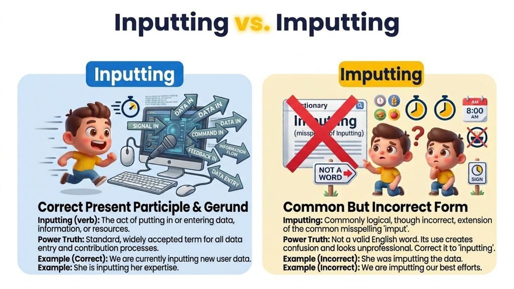 Inputting vs Imputting