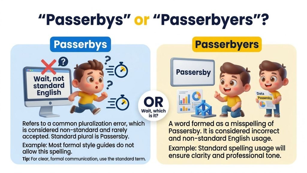 "Passerbys" or "Passerbyers"