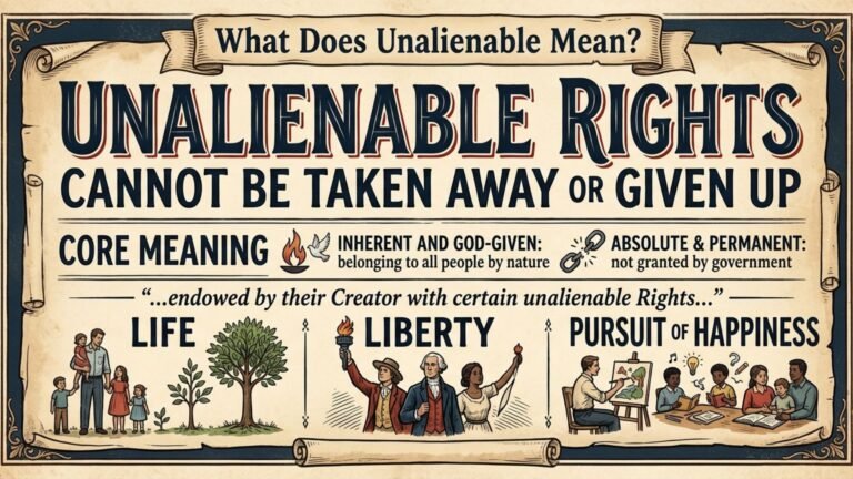 What Does Unalienable Mean?