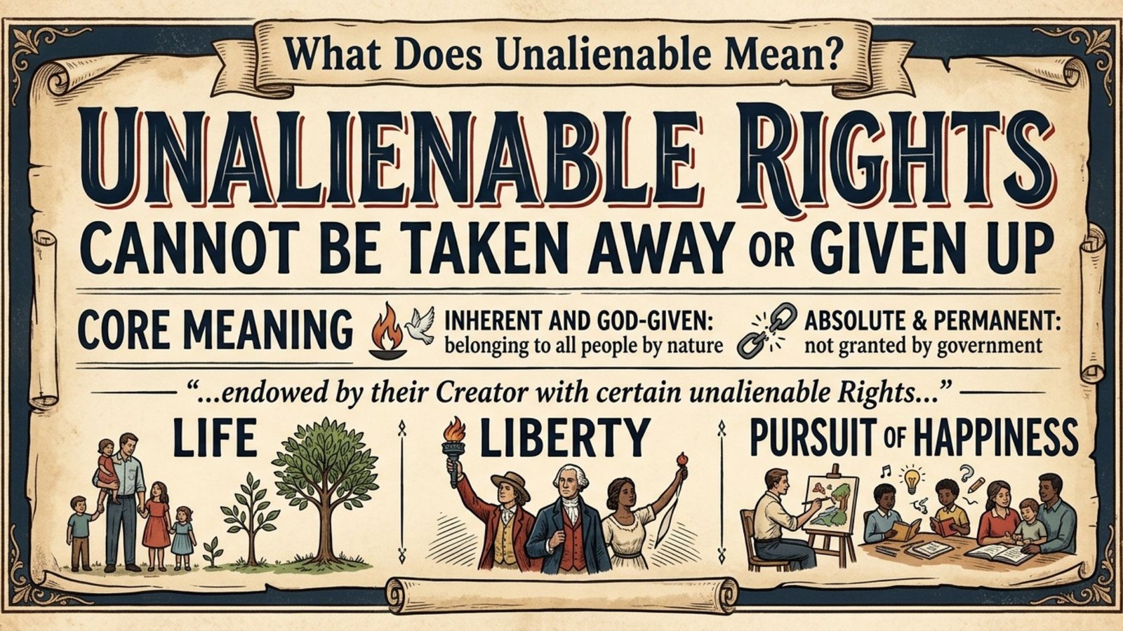 What Does Unalienable Mean?