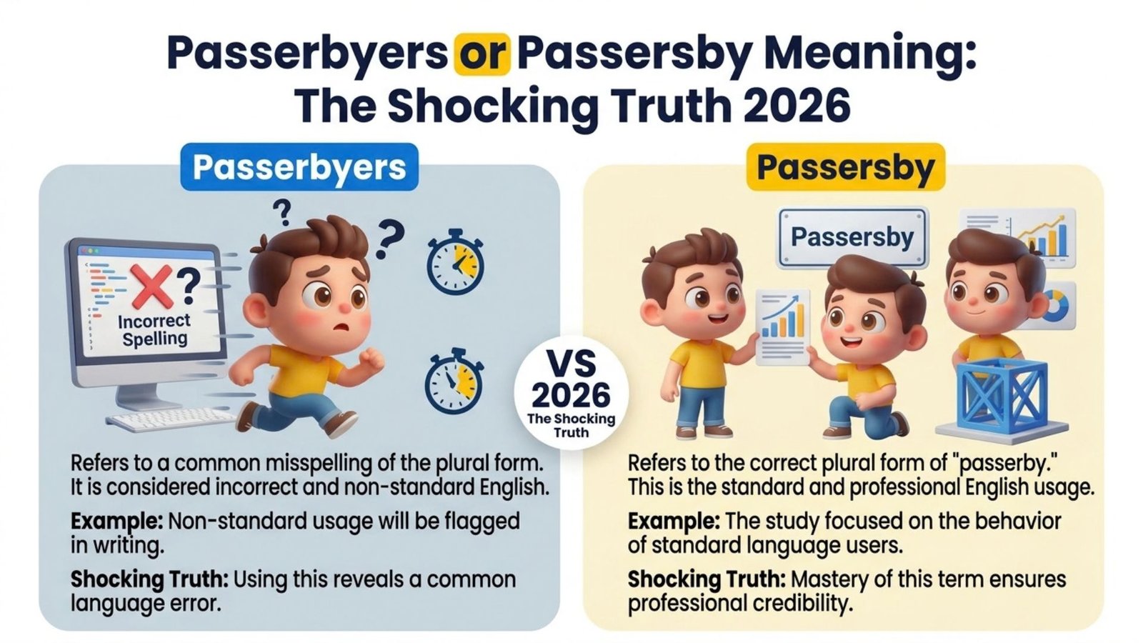 Passerbyers or Passersby Meaning